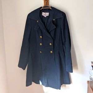 Double Breasted Cotton Trench Coat